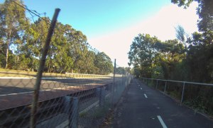 Nice bike path, away from cars